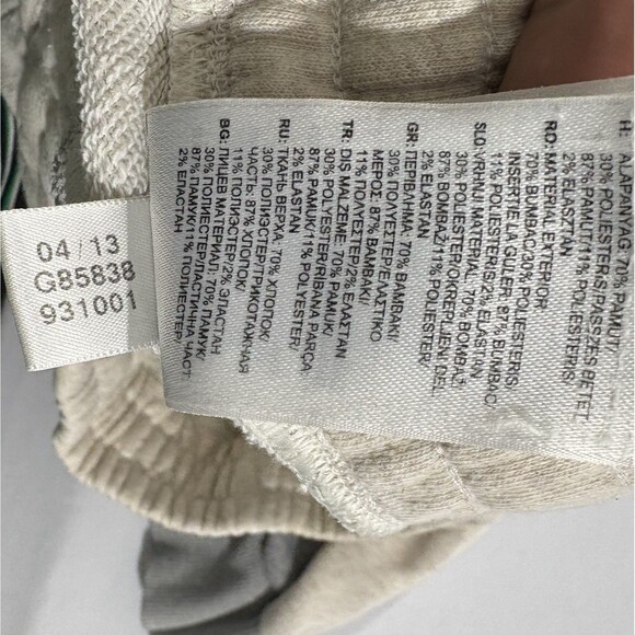 Adidas Stella McCartney Pants Womens Gray Fleece Crop Sweatpants Gym Casual Sz S - Picture 8 of 10